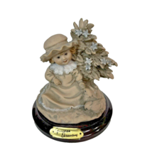 Giuseppe Armani Vintage Rare Brown Rendez-vous #0255T Mini Figurine Girl w Bird - £33.62 GBP