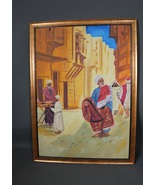 Original Oil on Canvas ” Arabian Street Vendors / Hawkers ” George Shtiw... - $376.89 CAD
