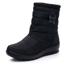 CEYANEAO Women&#39;s Boots Thick Plush Warm Winter Waterproof Mother Shoes Ladies An - £37.81 GBP