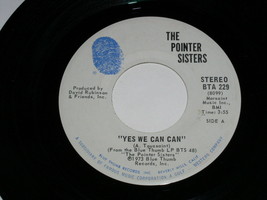 The Pointer Sisters Yes We Can Can Jada 45 Rpm Record Blue Thumb Label - £12.59 GBP