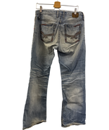 BKE Denim Derek Jeans 30R Super Distressed Light Wash Straight Fit - $463.80 MXN