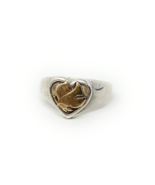 James Avery 925 &amp; 14k Dove Heart Ring Size 5.7-6 Retired Descending Peac... - $183.15