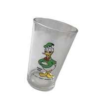 Vintage Walt Disney Productions Donald Duck Glass Tumbler 4 1/4 In Tall - $10.28