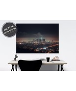 Nighttime Landscape of Los Angeles Skyline: Artistic PRINTABLE Wall Art,... - £2.74 GBP