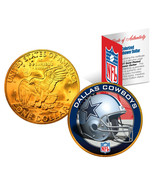 DALLAS COWBOYS NFL 24K Gold Plated IKE Dollar US Coin *OFFICIALLY LICENSED* - £8.27 GBP