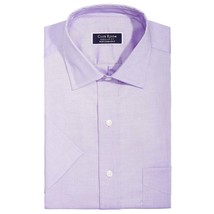 Club Room Mens Classic Fit Stretch Short Sleeve Dress Shirt, Size Medium - $22.77