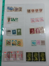 lot of posted international stamps france, USA, canada  see photos (book 2 # 11) - £4.69 GBP