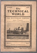 Technical World #6 8/1904-torpedo boat-St Louis Exposition-pulp-110+ years ol... - £172.45 GBP