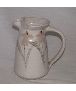 Pitcher Pottery Water Hand Made Cone Flowers Pink Signed Glazed Art Deco... - £21.66 GBP