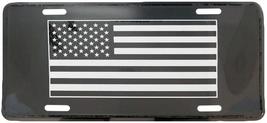 USA 50 Star Standard Flag Black White 6&quot;x12&quot; Aluminum License Plate - £3.89 GBP