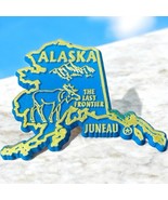Vtg 1980’s Alaska The Last Frontier Rubber Magnet Souvenir Tourist Refri... - $9.87