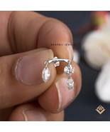 Margaret Floating Marquise and Round Diamond Drape Helix Threaded Piercing - $1,263.70 MXN