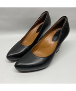 EARTHIES Heels Pumps Black Leather Size 8.5 Inside Platform TALERA Excel... - £38.91 GBP