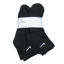 Nike Everyday Ankle Socks 6 Pack Mens Size XL 12-15 Black NEW SX6899-100 - £22.37 GBP