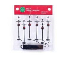 Winter Wonder Lane Christmas Village LED Lampposts, 6-Pack - £13.48 GBP