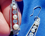 Earth mined Diamond Deco Platinum Pearl Statement Earrings Antique Dangl... - $8,165.25