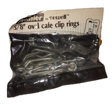 Premier By Newell 5/8” Oval Cafe Clip Rings SEALED Vintage  - £4.54 GBP