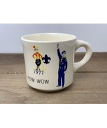 Vintage BSA Boy Scouts Coffee Mug 1977 Pow Wow Cup Made In USA - $12.82