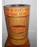 Vintage Fisher’s Salted in the Shell Peanuts 25 Pound Empty Can with No Top - $2,645.41 MXN