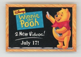 Disney Winnie the Pooh Two New Videos! Promotional Pin Back Button - £8.52 GBP