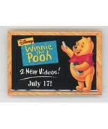 Disney Winnie the Pooh Two New Videos! Promotional Pin Back Button - £8.52 GBP