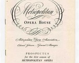 Metropolitan Opera Prospectus 61st Season 1945-46 - £22.34 GBP
