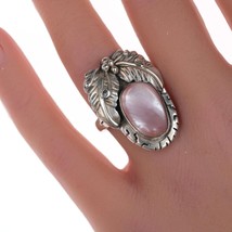 sz7.5 Navajo Sterling pink mother of pearl ring - £70.37 GBP