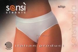 Slips Haut De Femme en Microfibre Sensì Classique SL006M Sensi &#39;Extensible - $6.94