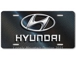 Hyundai Inspired Art on Carbon FLAT Aluminum Novelty Auto License Tag Plate - $17.99