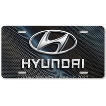 Hyundai Inspired Art on Carbon FLAT Aluminum Novelty Auto License Tag Plate - £14.13 GBP