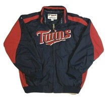 Minnesota Twins Youth Majestic Full Zip Navy Blue Jacket Boys Size XL - £23.32 GBP