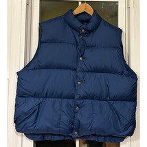 Vintage 90s Royal Blue LL Bean Puffer Vest Goose Down (XL) - $46.00