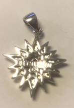 825 Sterling Silver Star Pendant with a Siam Stone, New from Bethlehem - $24.75