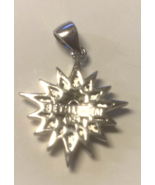825 Sterling Silver Star Pendant with a Siam Stone, New from Bethlehem - £19.35 GBP