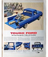 Ford Trucks Tough Ford Big Comfort Bonus 1964 Vintage Print Ad - $14.40 CAD