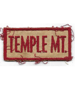 Vintage 2 7/8&quot; Red-On-White Holy Land &quot;Temple Mt.&quot; Embroidered Souvenir ... - $73.61 MXN