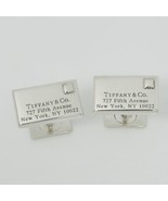RARE Tiffany &amp; Co Letter Envelope 727 Fifth Avenue Cufflinks in Sterling... - £373.79 GBP