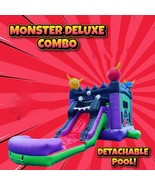 Inflatable Monster Rental Bounce House Combo Water Slide Pool DRY with B... - $1,925.00