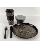 Mossy Oak Break Up Plate Utensils Reusable Bubba Tumbler Bowl Lid Camouf... - $29.71 CAD