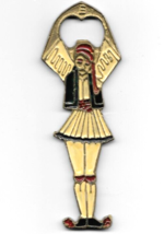 Greece Vintage Enamel and Bronze Tsolias Bottle Opener - $4.99