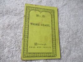 Vintage 1840s Miniature Book tract Give me thine heart - $49.49