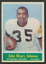 1964 John Henry Johnson Pittsburg Steelers Philadelphia Gum #144 1200 DPI Scans - £4.45 GBP