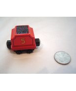 Thomas the Tank Train Die Cast Red # 5 Tender Coal Car Magnetic Wooden R... - £8.78 GBP