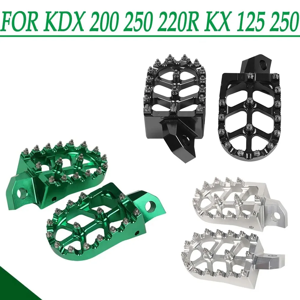 KX250 KDX 200 250 220R KDX250 KDX200 Foot Pegs Footpegs Foot Rests Footr... - $34.99+