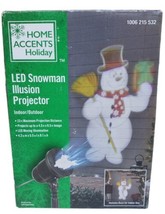 Home Accents Holiday LED Snowman illusion Christmas Projector 1006215532... - £27.62 GBP