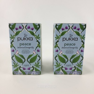 (Lot of 2) Pukka PEACE Organic Herbal Tea Bags Spearmint &amp; Ashwagandha 2... - $16.73