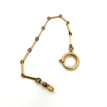 Antique Gold Filled Signed Radio Co. Fancy Segmented Link Chain Pocket W... - £43.52 GBP