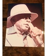 Vintage John Lee Hooker 8x10 Glossy Photo Singing - $8.00