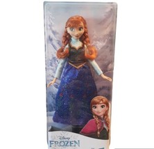 Hasbro Disney Frozen Classic Anna Doll Red Hair Braids Blue Dress New - £14.93 GBP