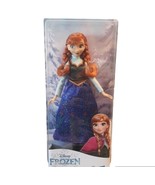 Hasbro Disney Frozen Classic Anna Doll Red Hair Braids Blue Dress New - $18.69